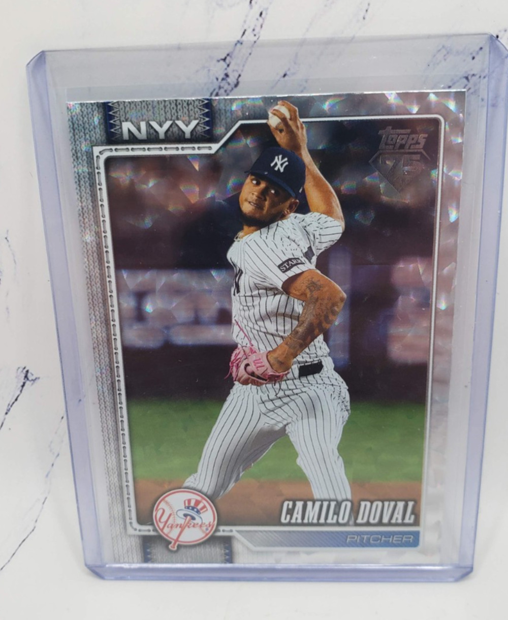 Topps 2026 Series 1 Camilo Doval New York Yankees MLB Holo Foil Parallel